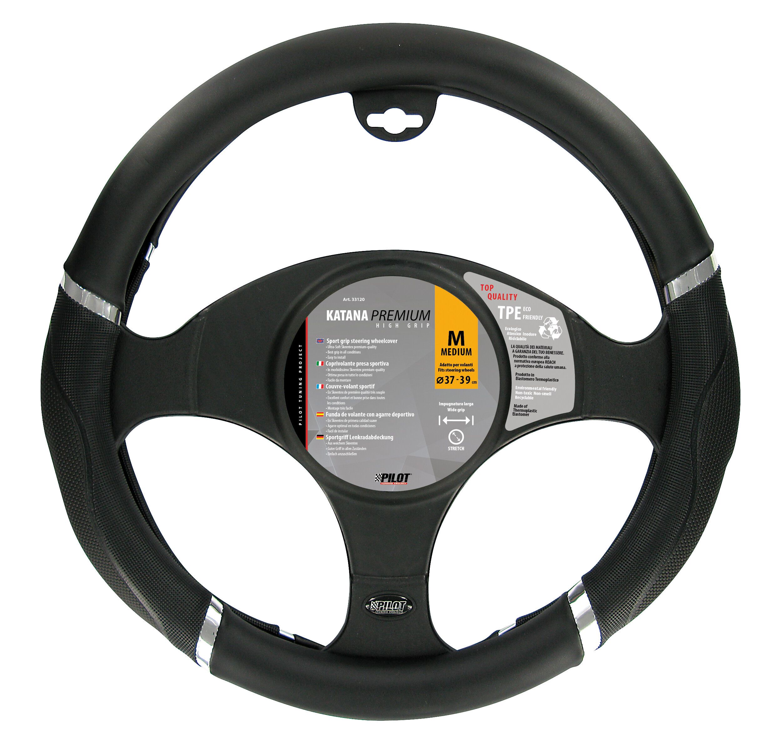 Katana, coprivolante in Skeentex - M - Ø 37/39 cm