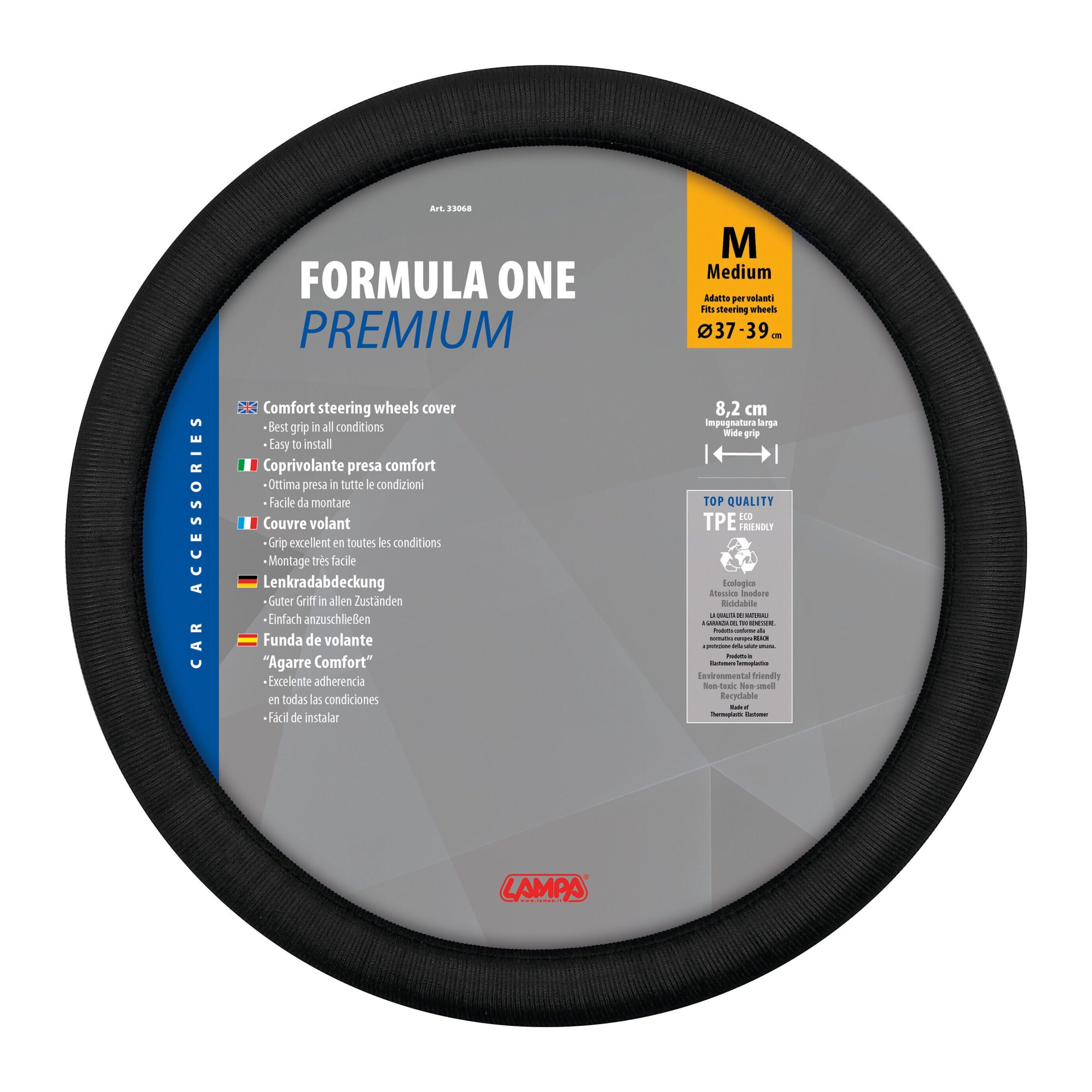 Formula One, coprivolante in poliestere - M - Ø 37/39 cm