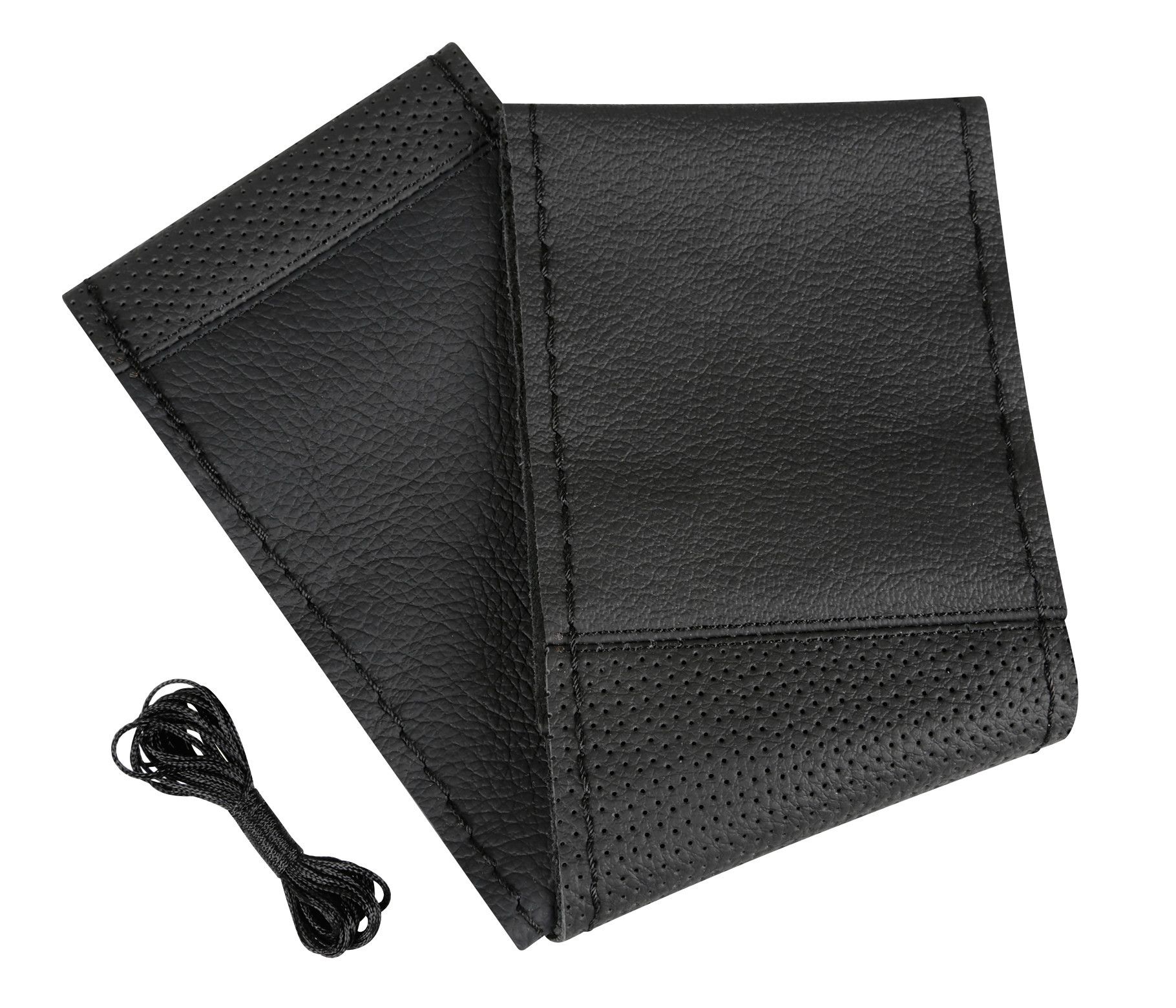 Sport, coprivolante in pelle - L - Ø 37/39 cm - Nero