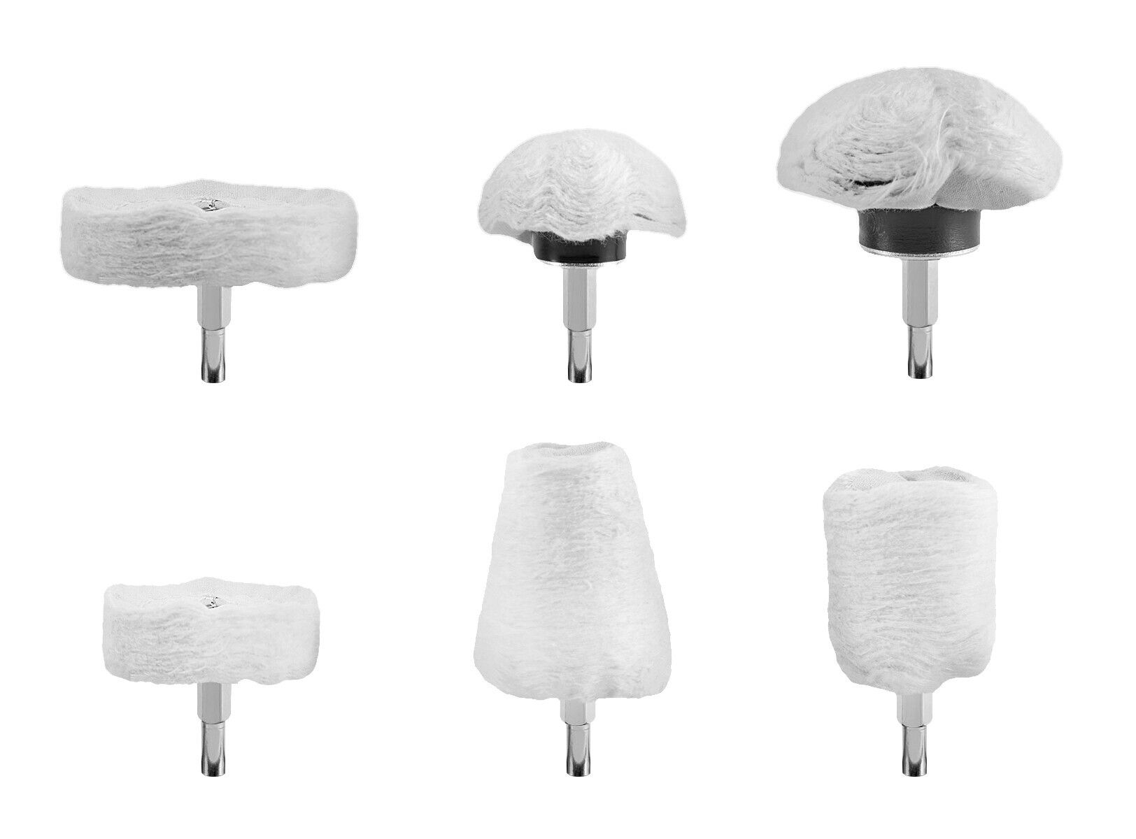 Testine per lucidatura a trapano - Set 6 pz