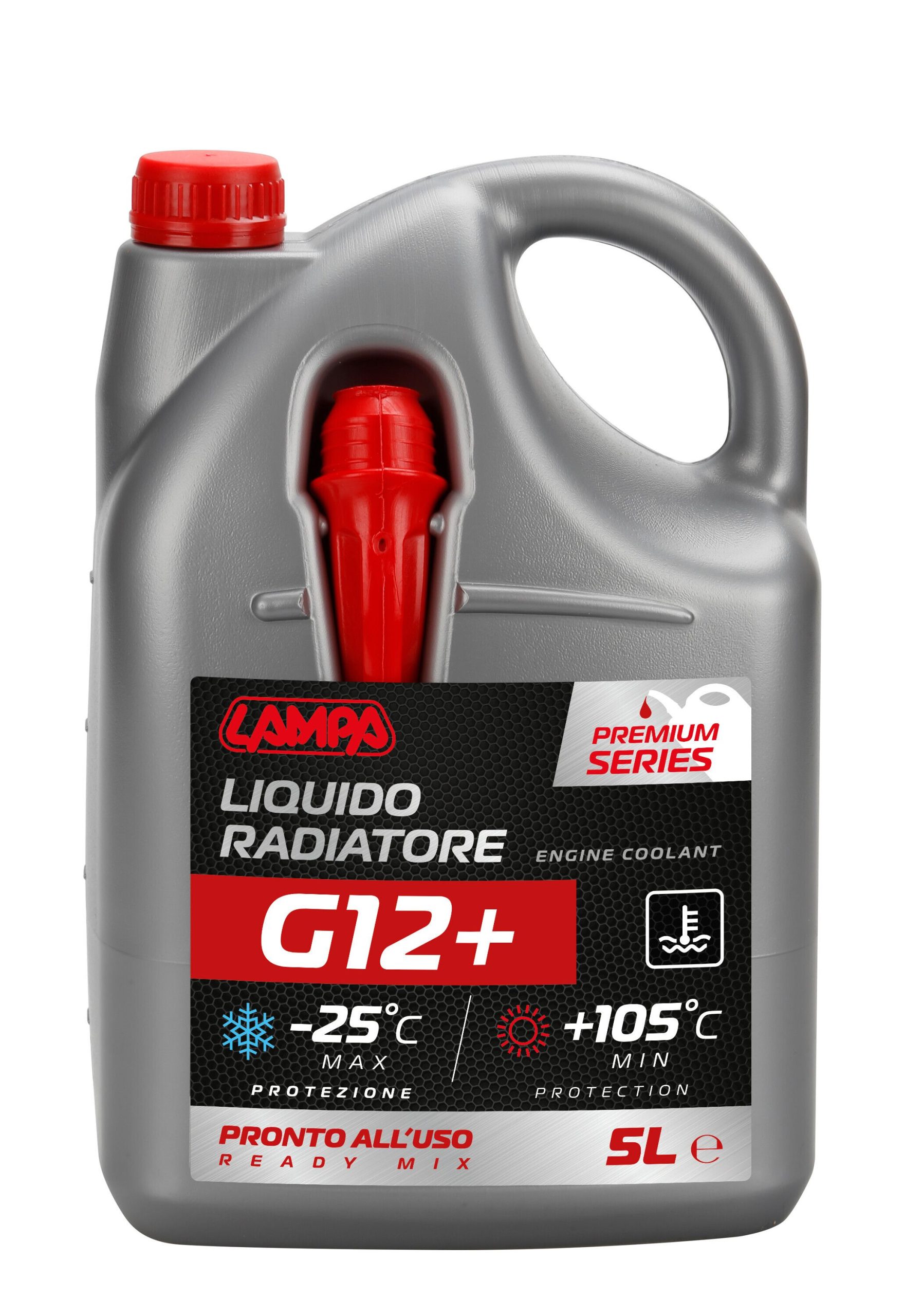 Premium Series Rosso G12+, liquido antigelo radiatore - (-25°C / +105°C) - 5 L