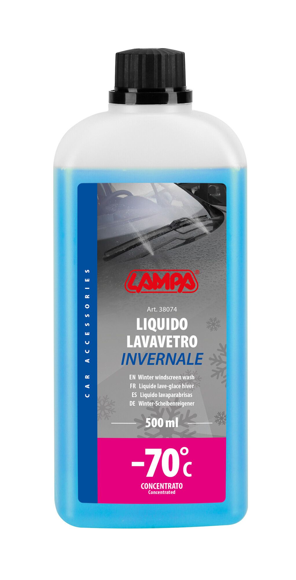 Liquido lavavetro invernale, concentrato (-70°C) - 500 ml