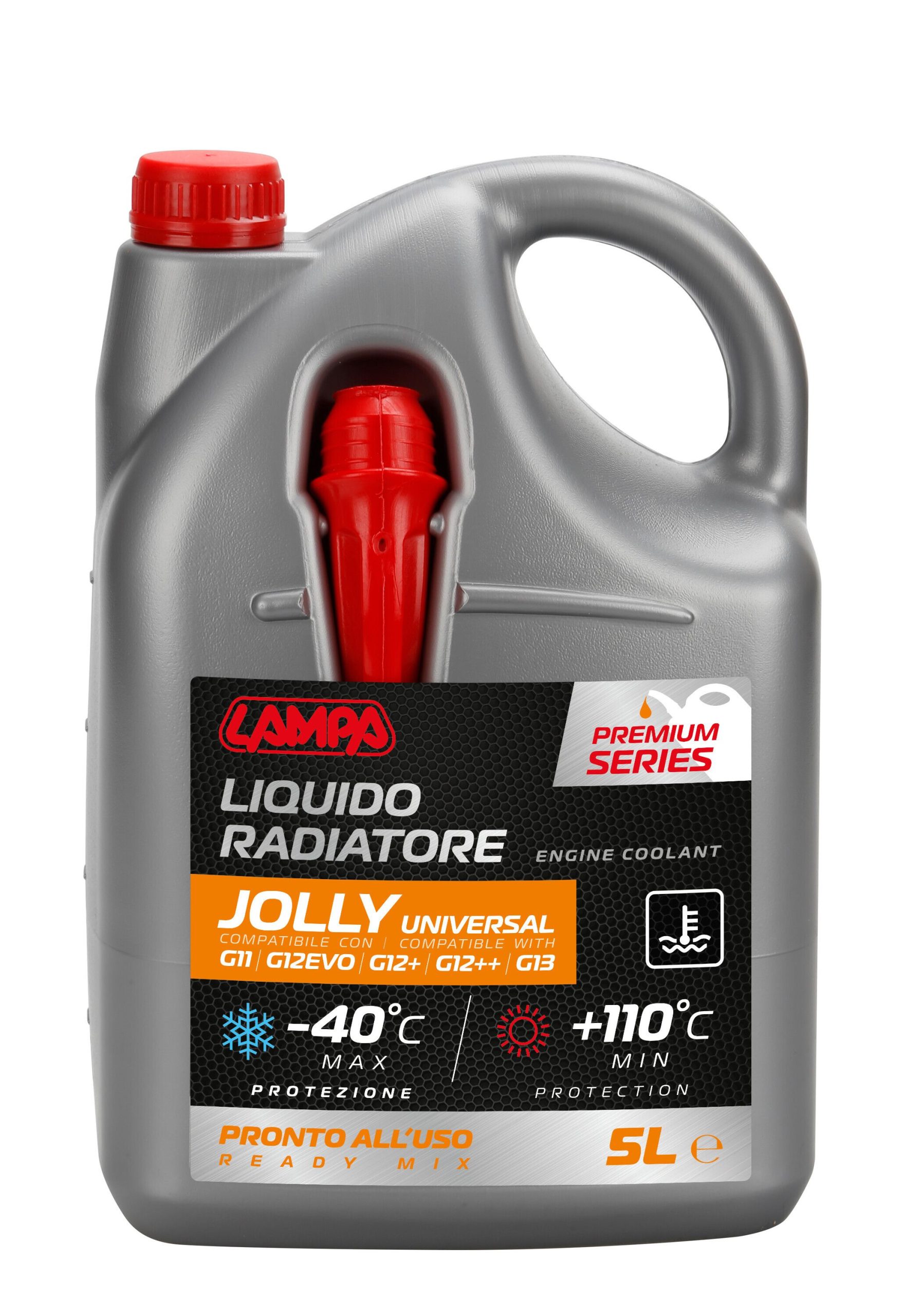 Premium Series Arancione Jolly Universal, liquido antigelo radiatore - (-40°C / +110°C) - 5 L