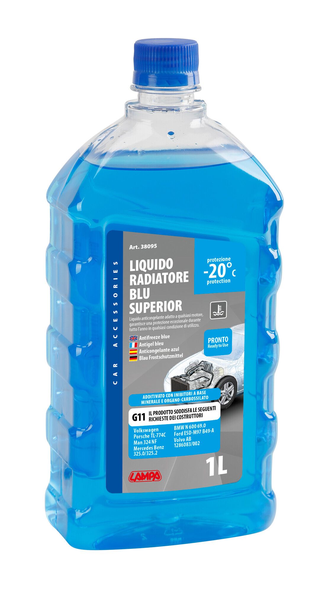 Superior-Blu G11, liquido antigelo radiatore - (-20°C / +105°C) - 1 L