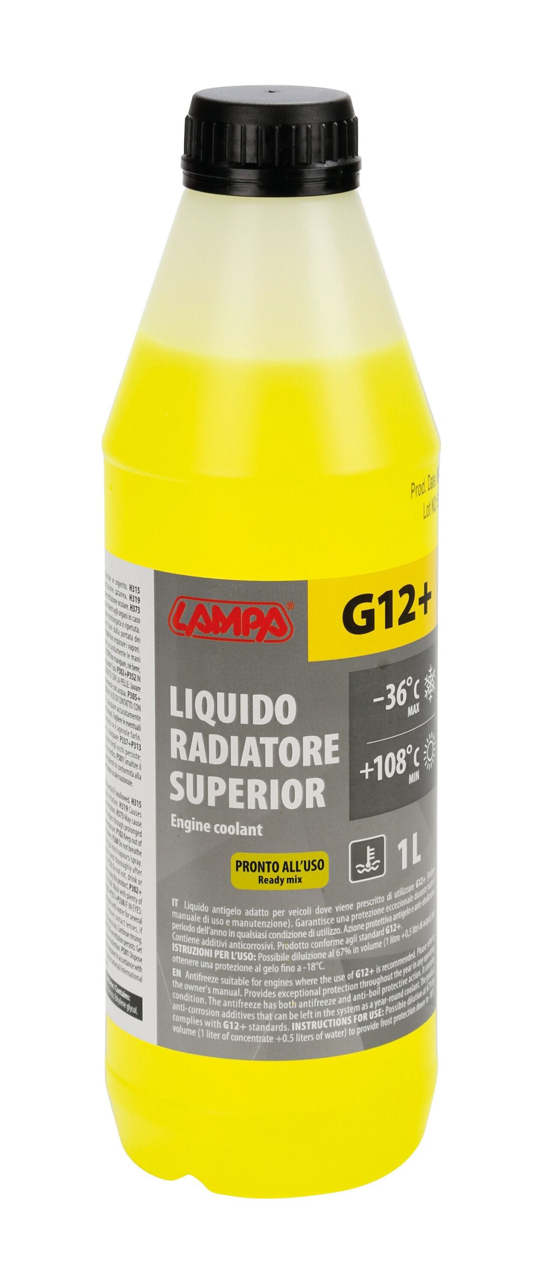 Superior-Giallo G12+, liquido antigelo radiatore - (-36°C/+108°C) - 1 L