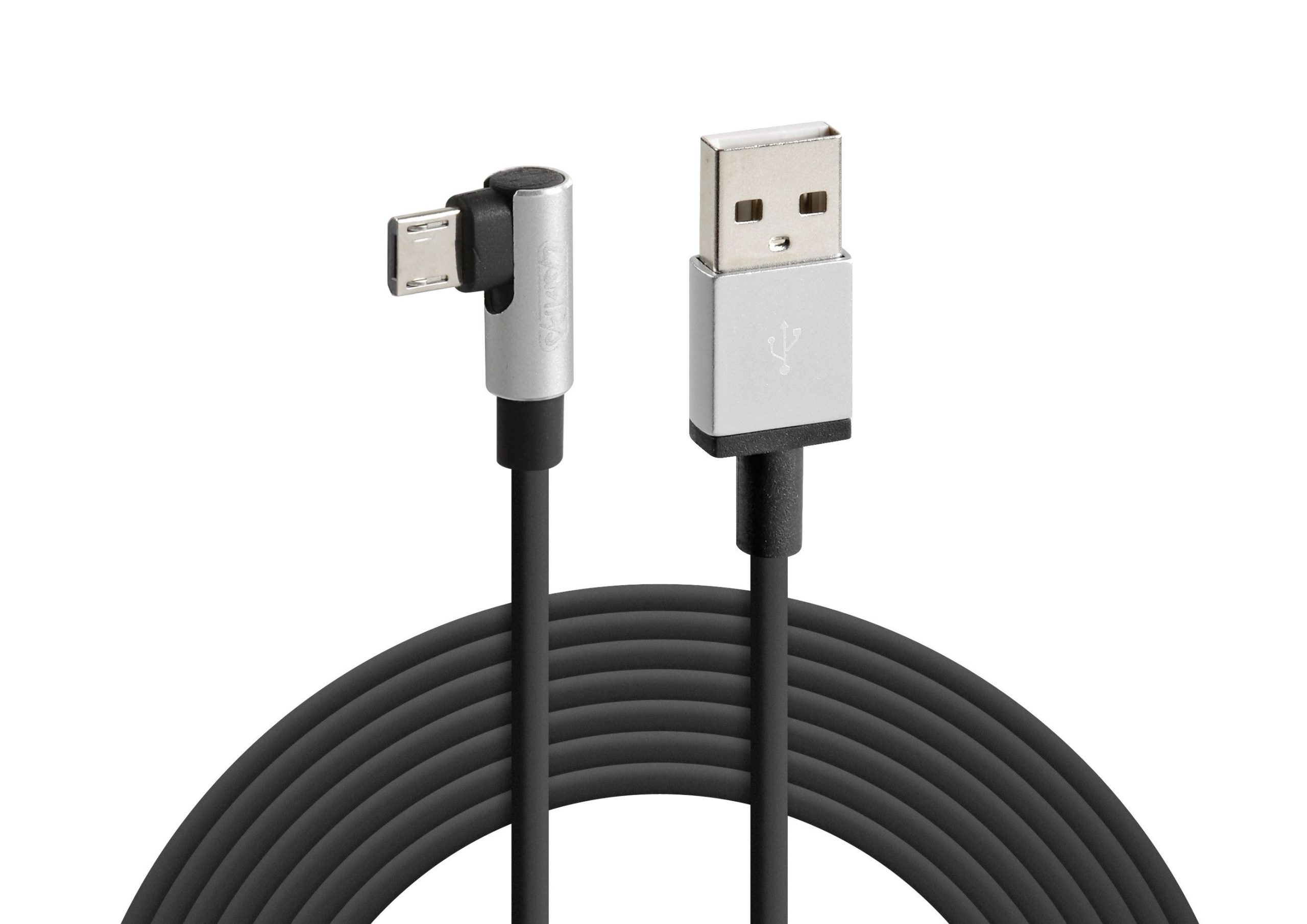 Cavo 90° Usb > Micro Usb - 200 cm - Nero