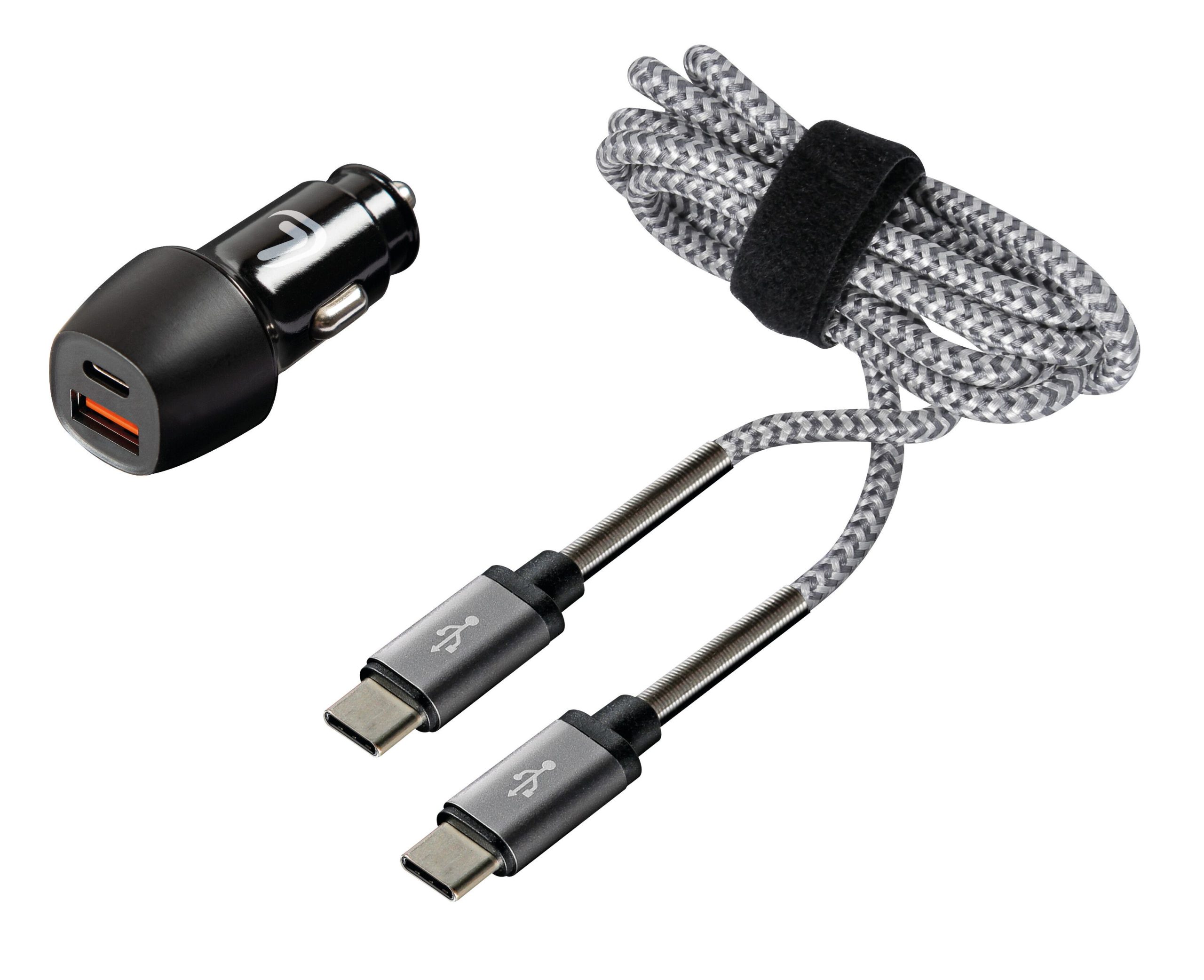 Kit 2 in 1 Type-C Pro - PD / QC 3.0 - 18W - 12/24V