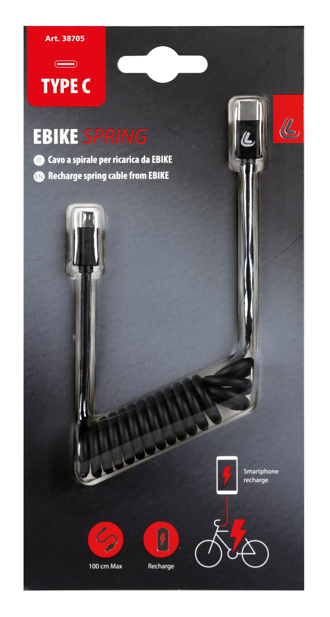 Cavo a spirale per Ebike, Micro Usb > Type C - Image 4