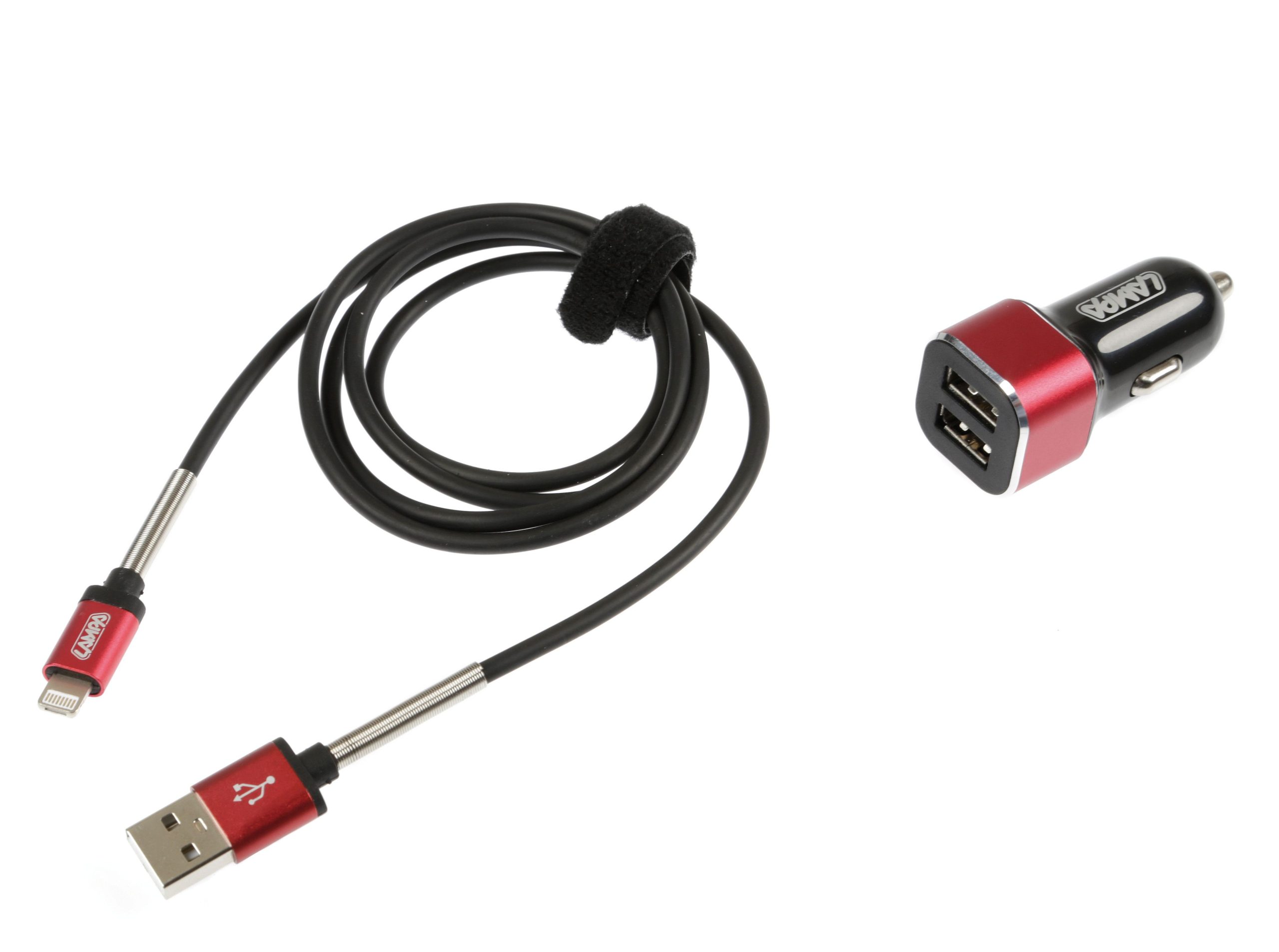 Kit 2 in 1 Universal (Apple 8 pin / Micro Usb) - Fast Charge - 12/24V