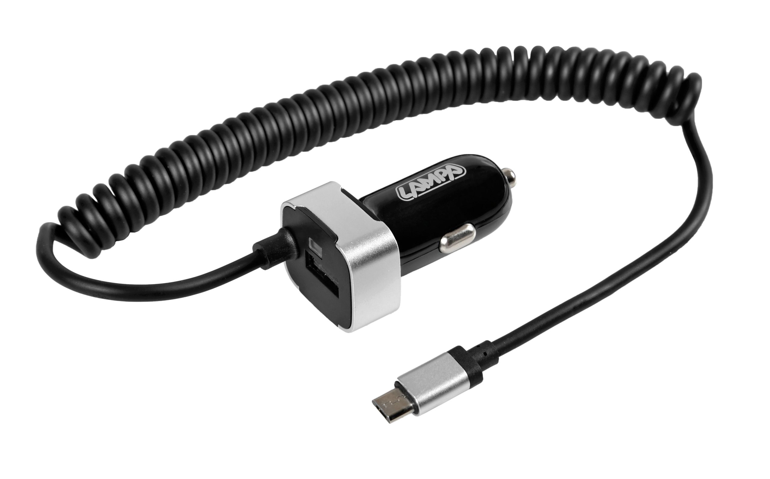 Caricabatteria Micro Usb con 1 porta Usb - Fast Charge - 2400 mA - 12/24V