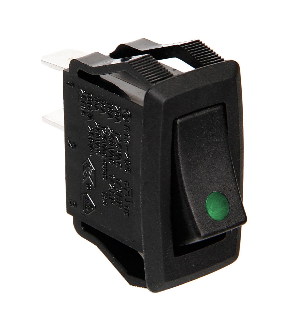Micro interruttore con spia a Led - 12/24V - Verde