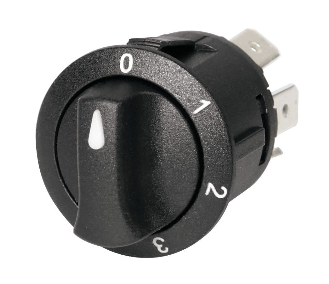 Interruttore a rotazione - 12/24V - 10A