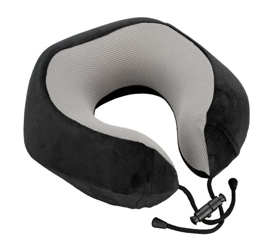 Neck-Luxe, cuscino per collo ergonomico da viaggio - Nero