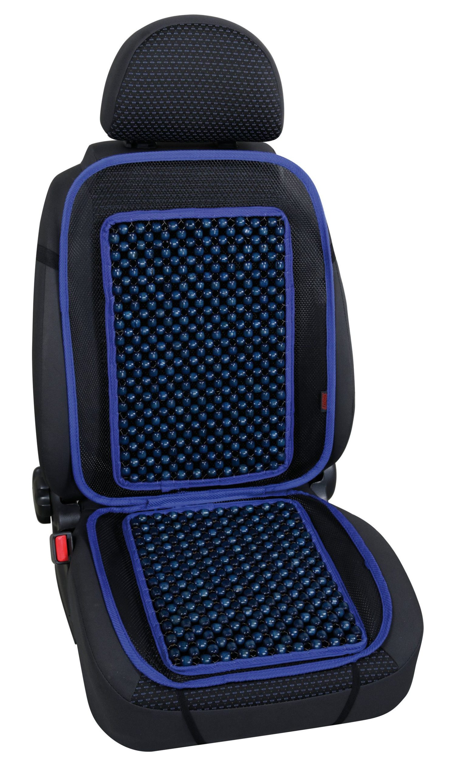Evoluzione, schienale in palline di legno - Blu