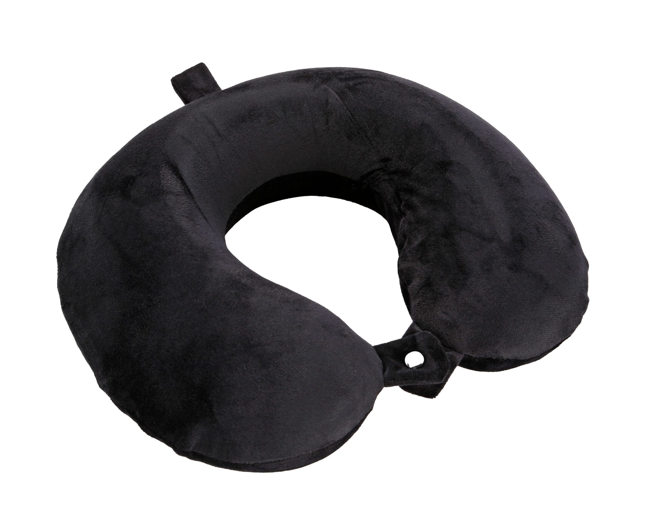 Memory-Wrap, cuscino per collo in memory foam da viaggio - Nero