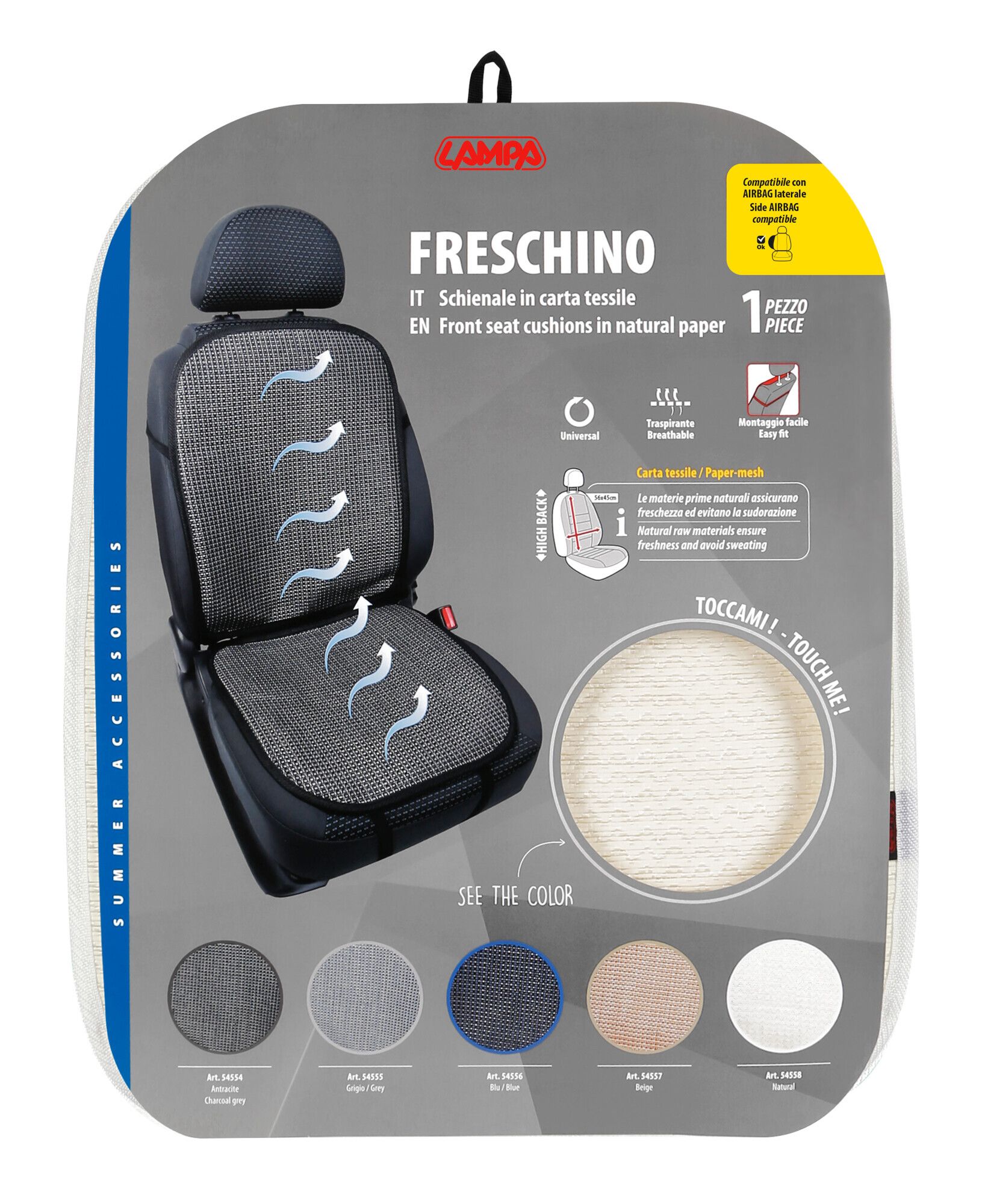 Freschino, schienale in carta tessile - Naturale - Image 4