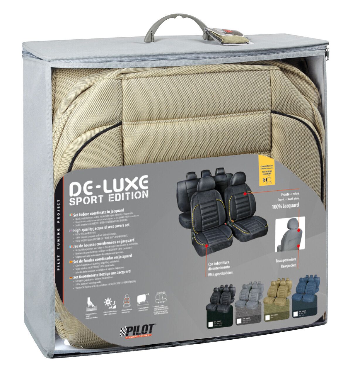 De-Luxe Sport Edition, set fodere coordinate - Beige - Image 3
