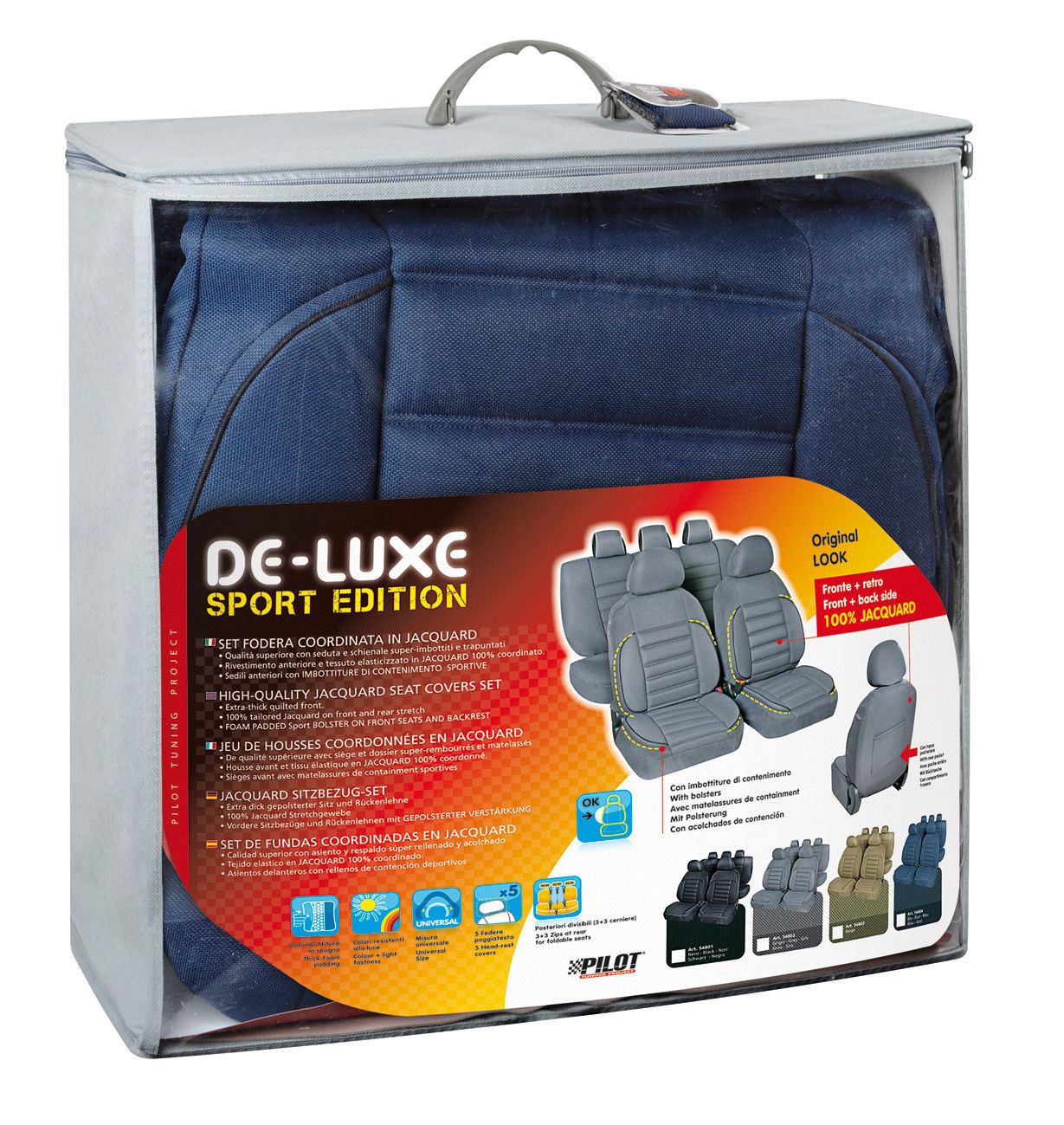 De-Luxe Sport Edition, set fodere coordinate - Blu - Image 3