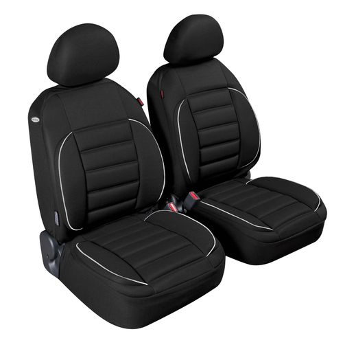 De-Luxe Sport Edition, coppia coprisedili anteriori - Nero