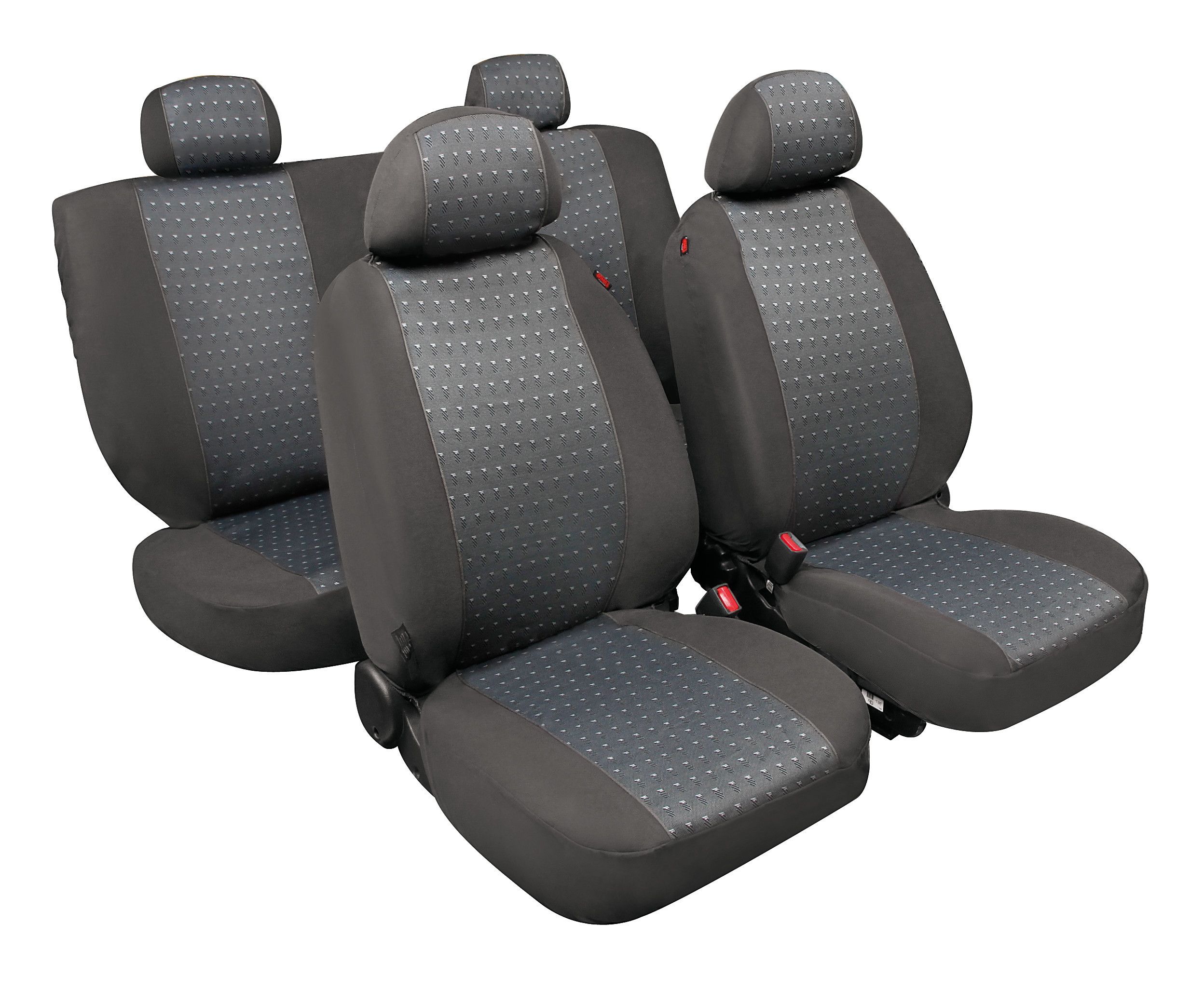 Rex Basic-Fit, set fodere coordinate in jacquard, universali - Antracite