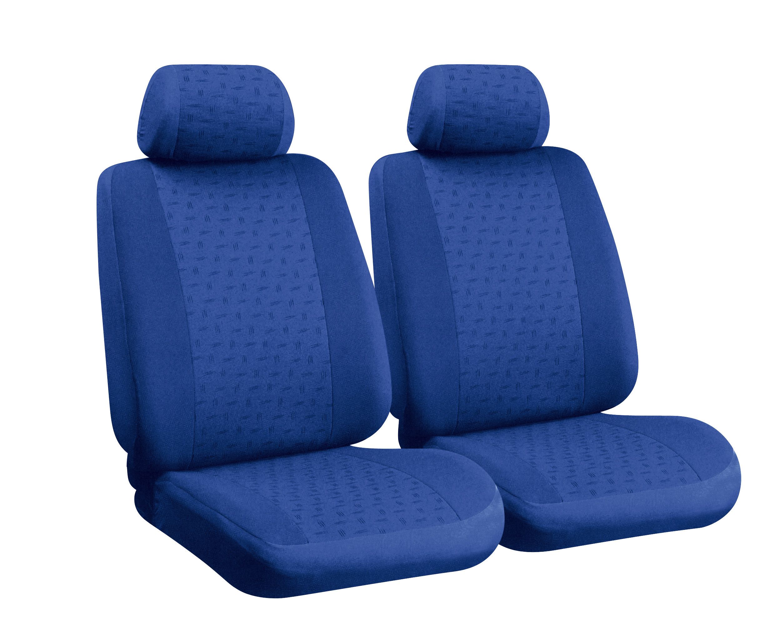 Glamur, coppia coprisedili anteriori in jacquard, universali - Blu