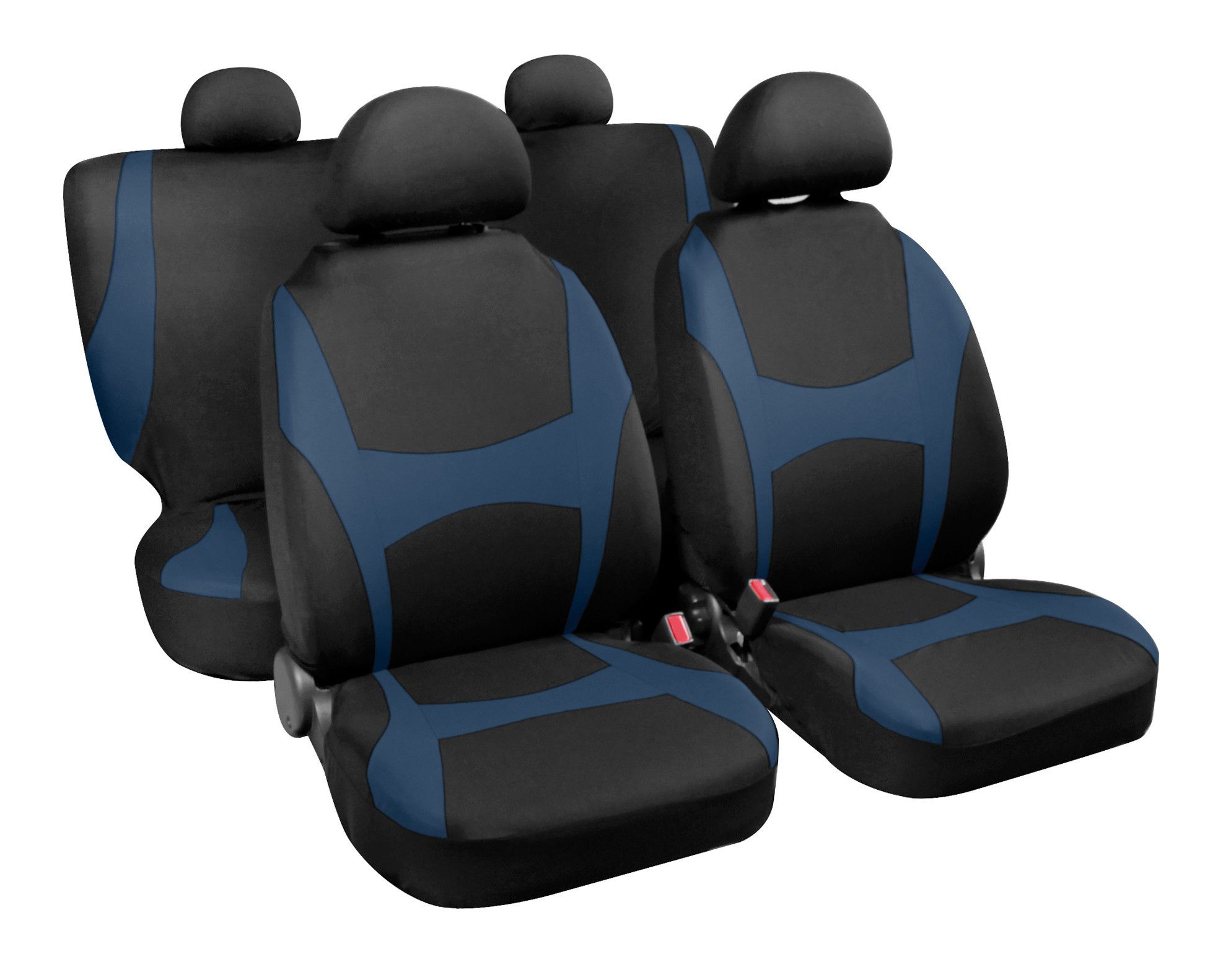 Capri, set fodere coordinate - Nero/Blu