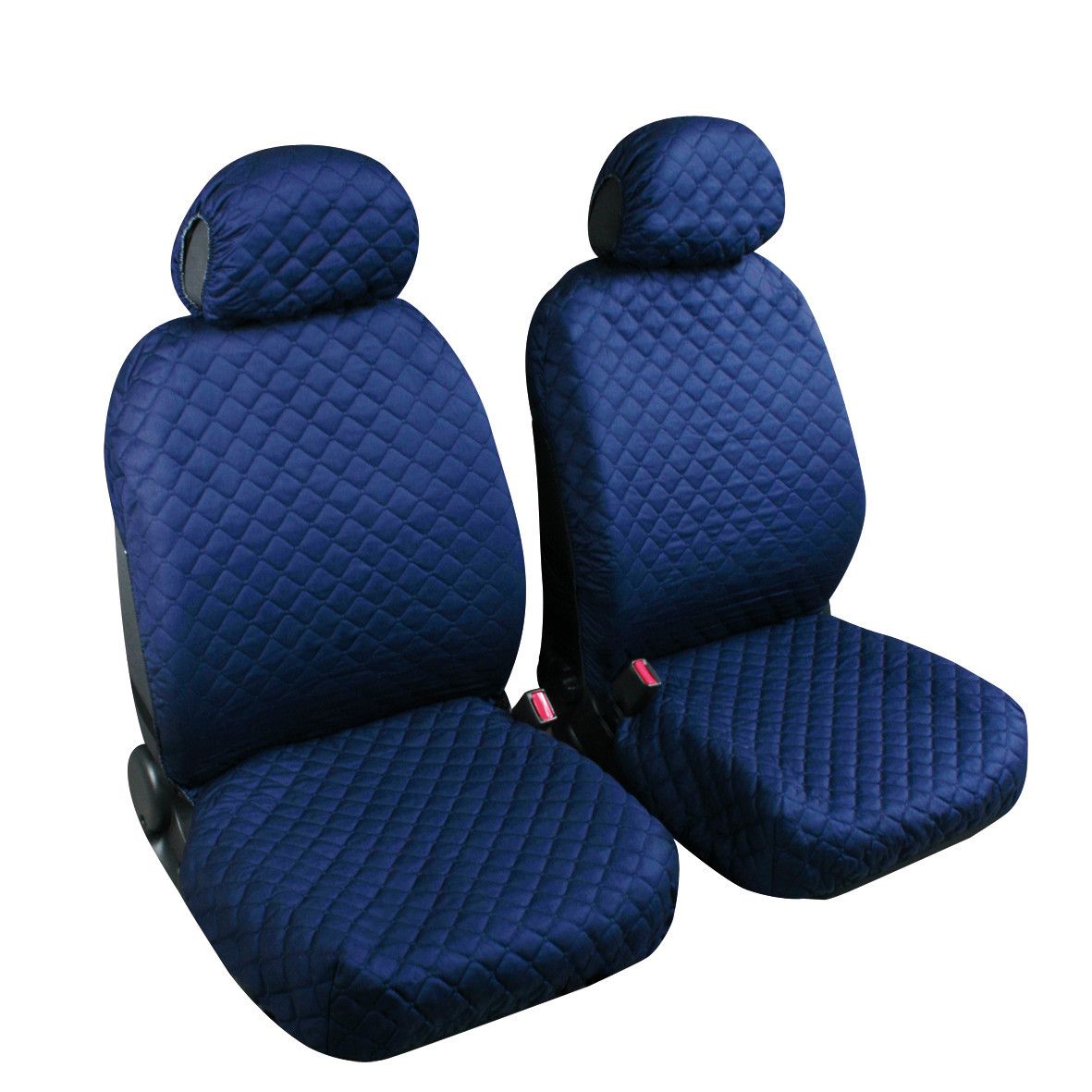 Biba, coppia coprisedili anteriori in cotone, universali - Blu scuro