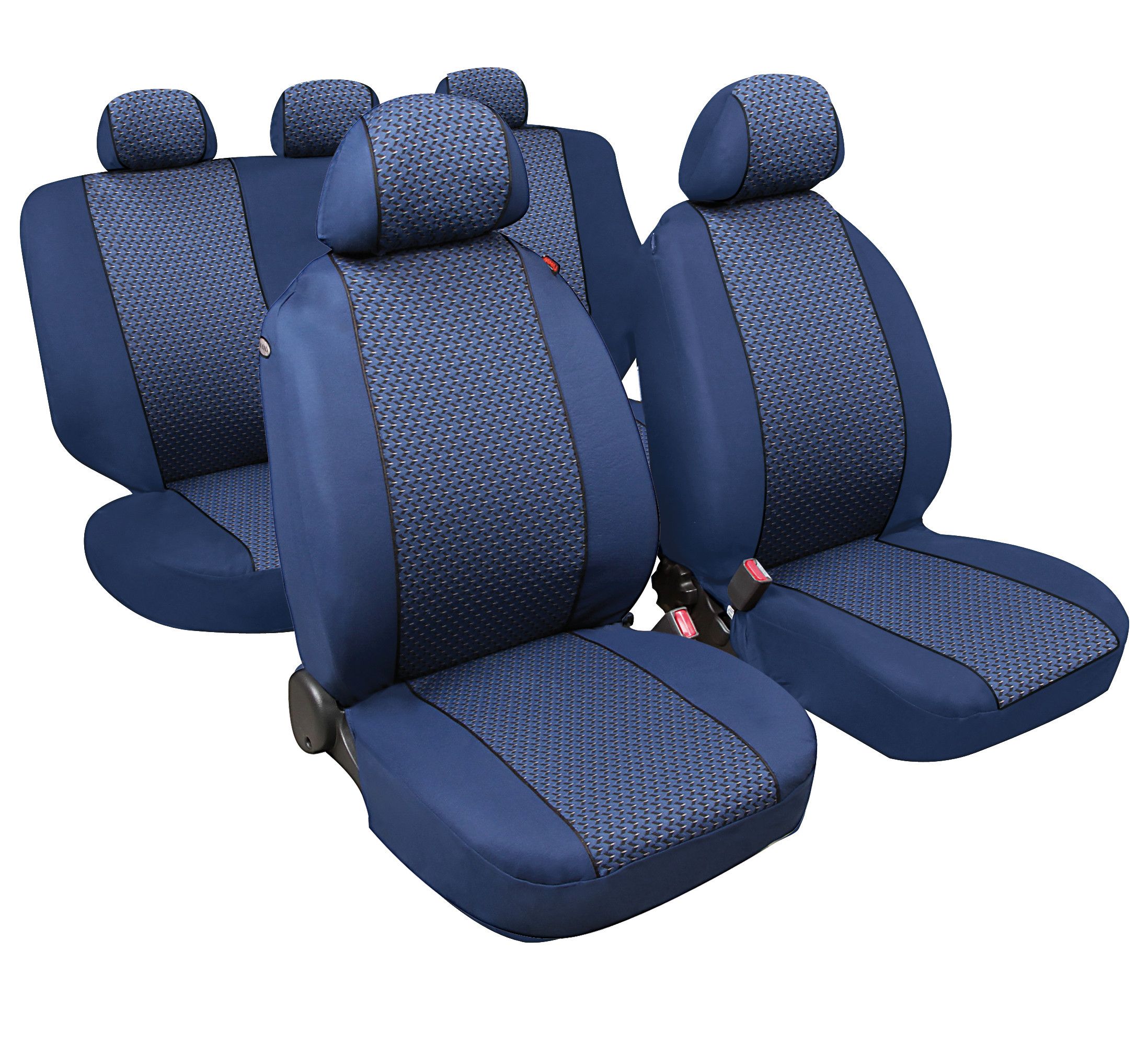 Diago, set fodere coordinate in jacquard - Blu