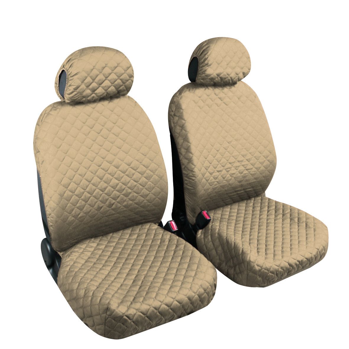 Biba, coppia coprisedili anteriori in cotone, universali - Beige