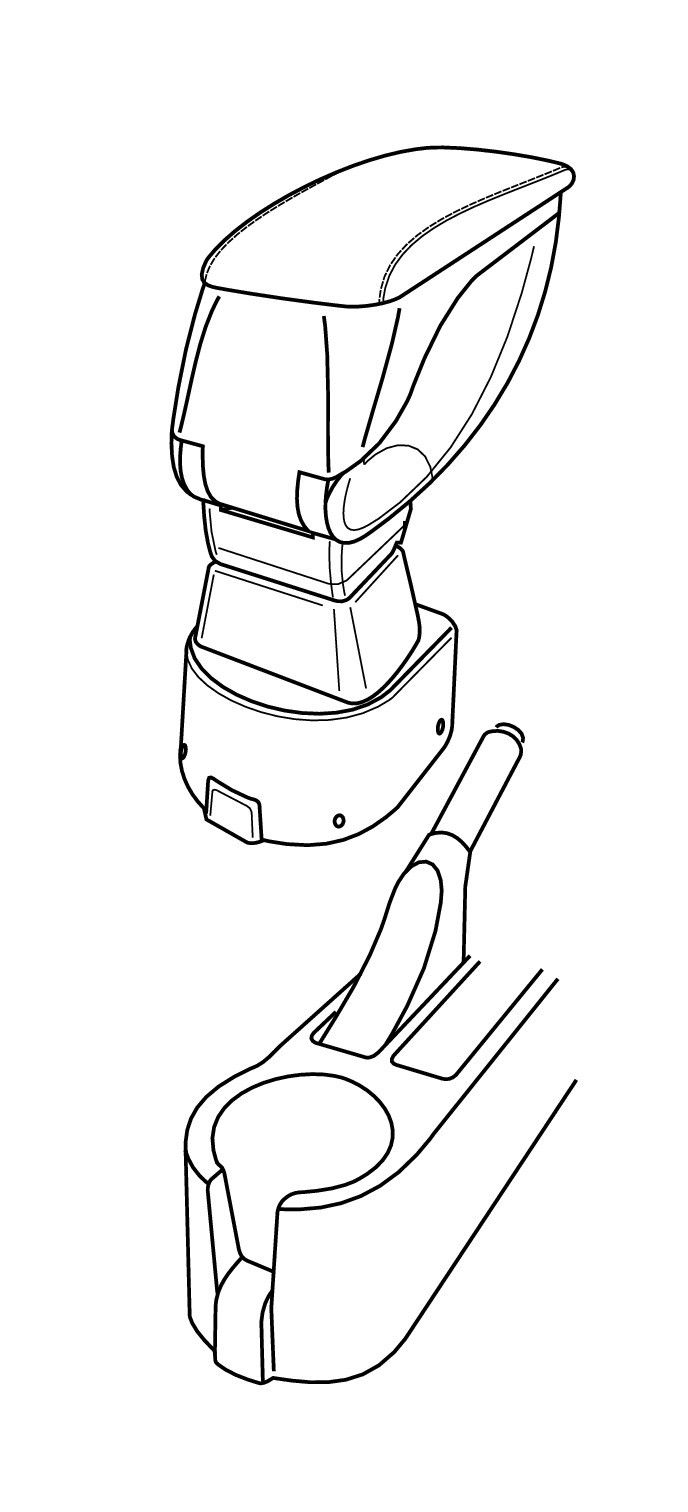 Attacco bracciolo - compatibile per Hyundai Getz 3p (07/02>09/05) - Hyundai Getz 5p (07/02>09/05)