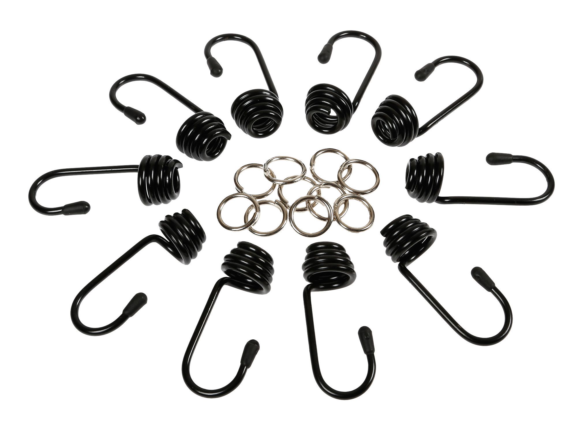 Set 10 ganci + morsetti - Ø 10 mm