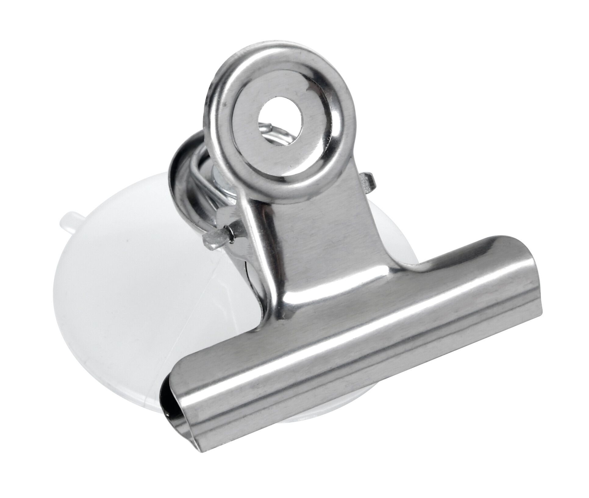 Set 2 clips in metallo con ventosa - S - 50 mm