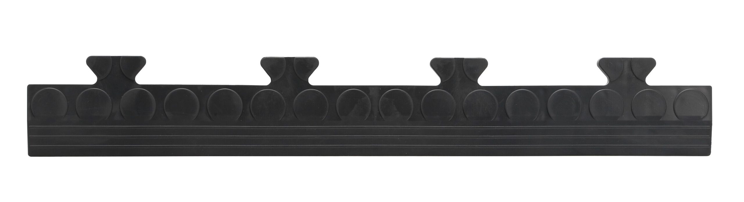 Scivolo maschio per piastrella in pvc - Nero
