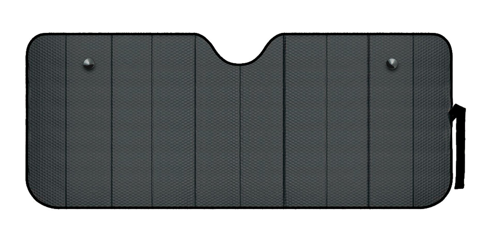 Scudo termico per parabrezza - Nero opaco - M - 61x147 cm