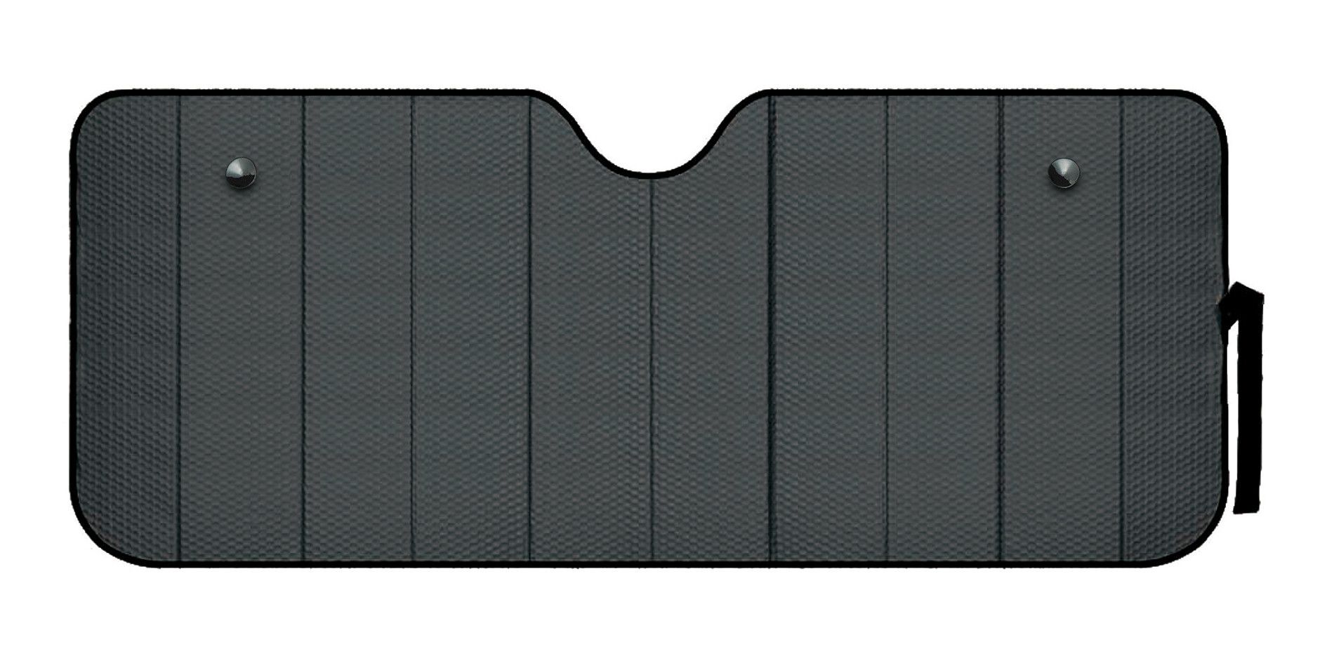 Scudo termico per parabrezza - Nero opaco - L - 72x145 cm