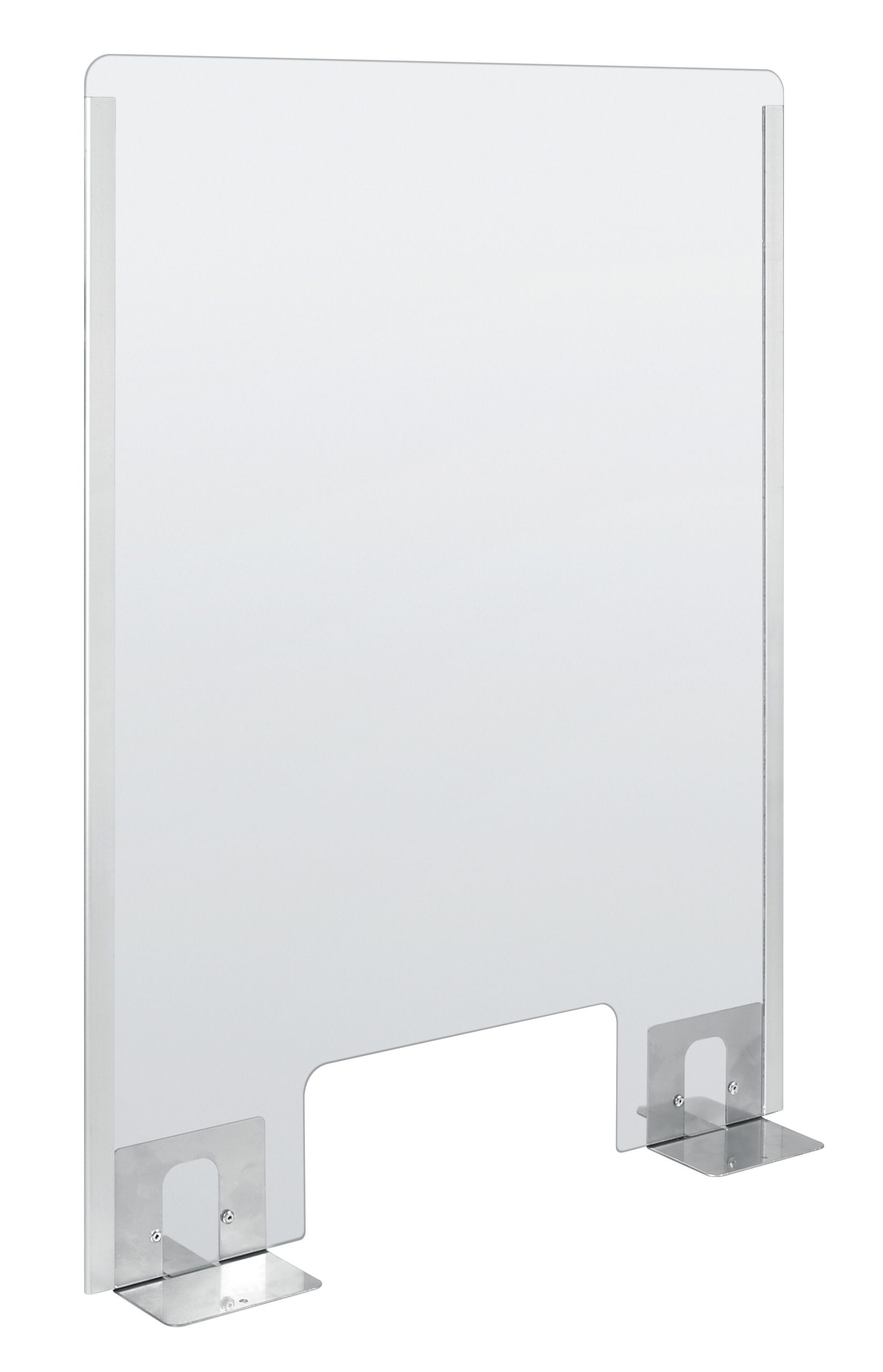 Schermo protettivo parafiato con feritoia per banconi e scrivanie - 660x960 mm