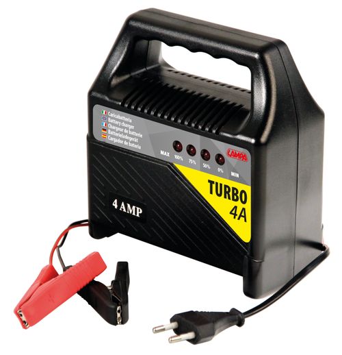 Turbo 4 A, caricabatteria 12V