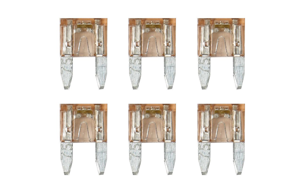 Smart Led, set 6 micro-fusibili lamellari con spia a led, 12/32V - 7,5A