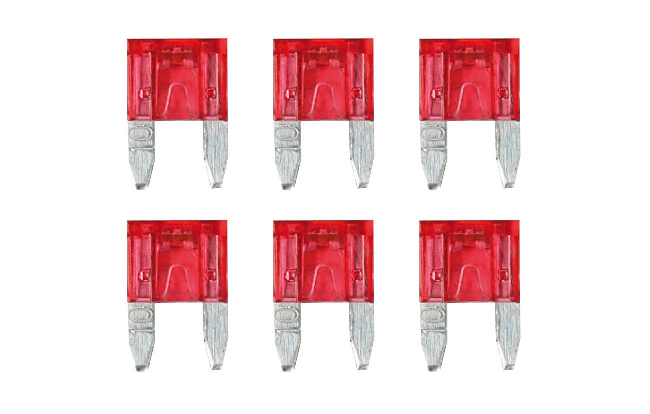 Smart Led, set 6 micro-fusibili lamellari con spia a led, 12/32V - 10A