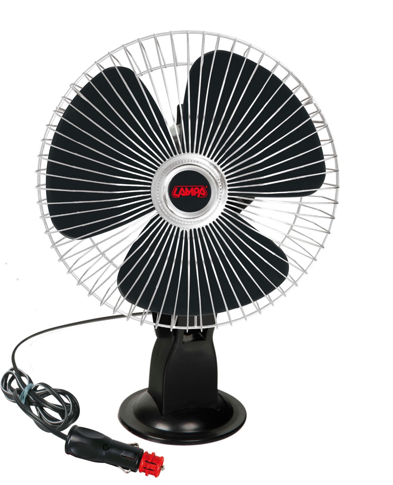 Chrome-fan, ventilatore con ventosa Ø 8" - 12V
