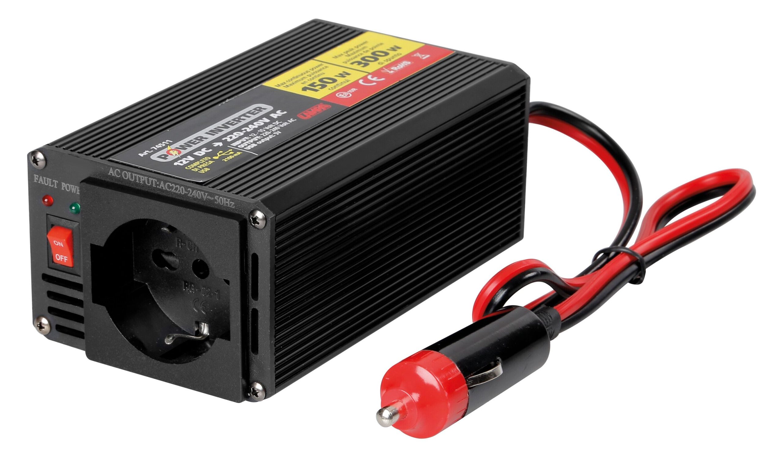 Power Inverter 150, trasformatore 12V > 220V