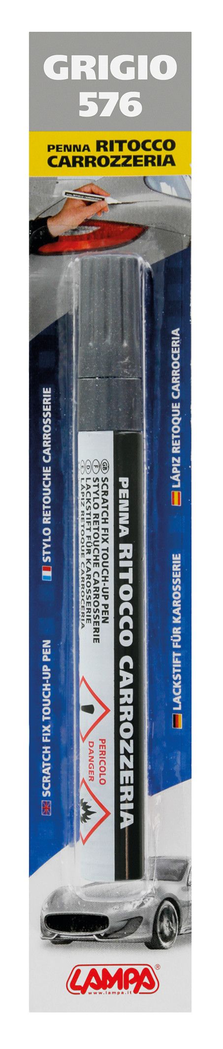 Penna ritocco carrozzeria - Grigio - 576