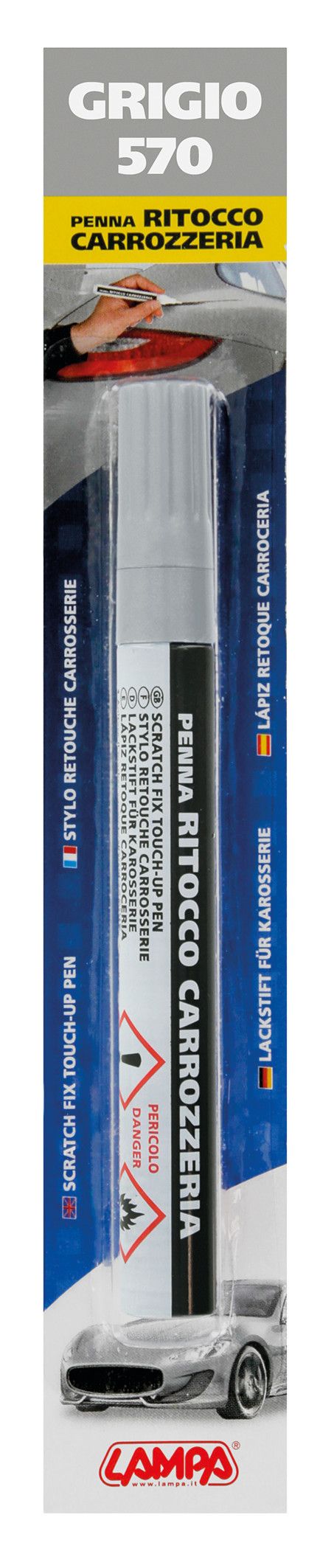 Penna ritocco carrozzeria - Grigio - 570