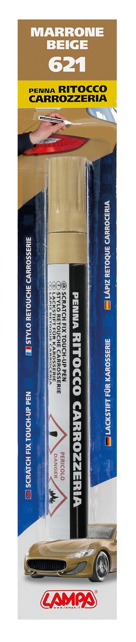 Penna ritocco carrozzeria - Beige - 621