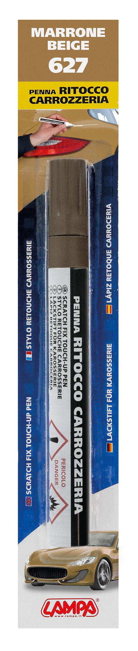 Penna ritocco carrozzeria - Beige - 627