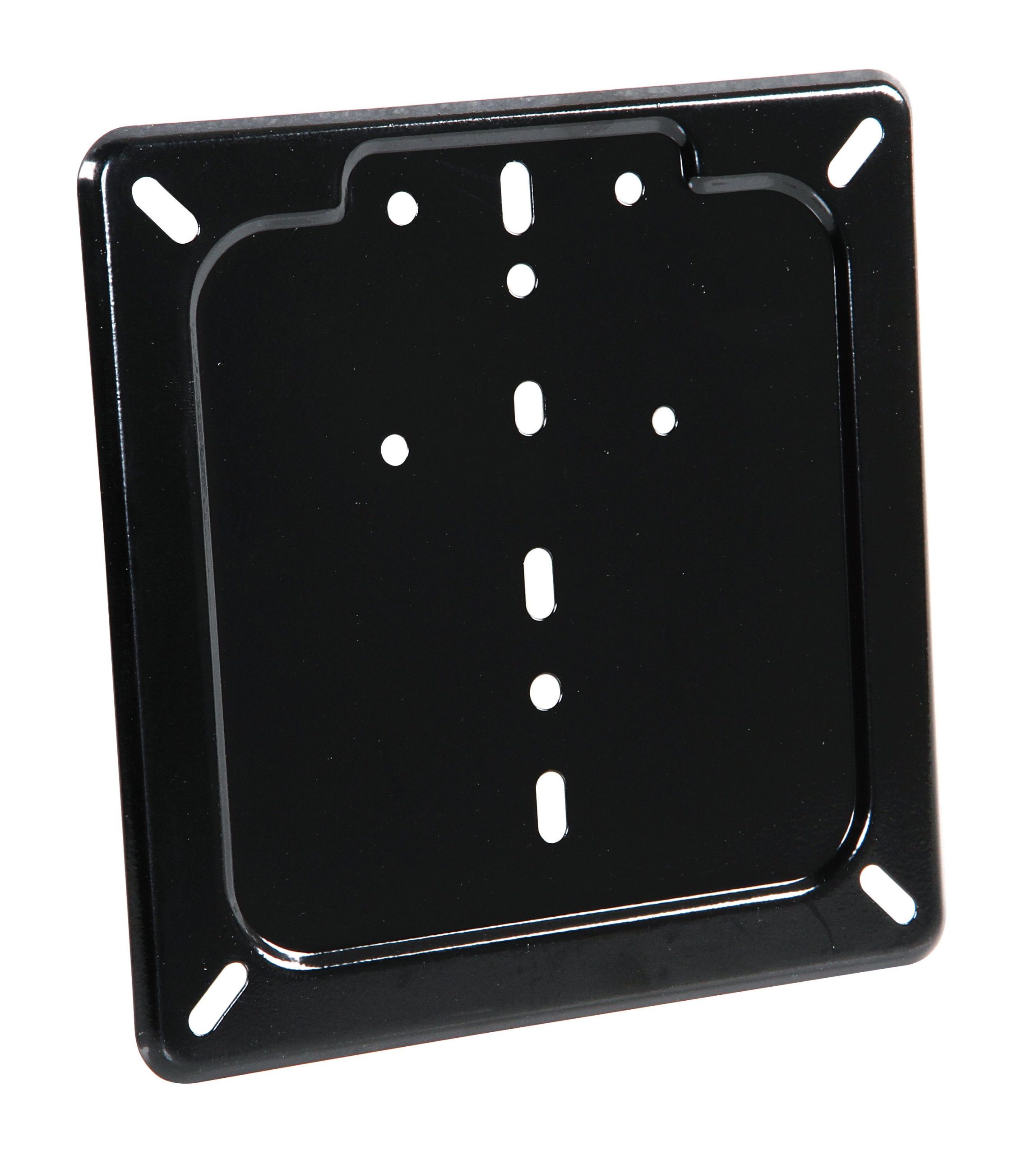 Porta targa in acciaio inox - Nero