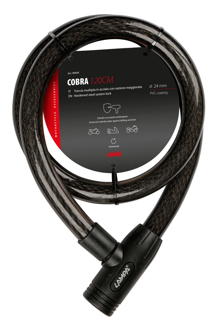 Cobra, treccia multipla in acciaio - 120 cm - Image 3