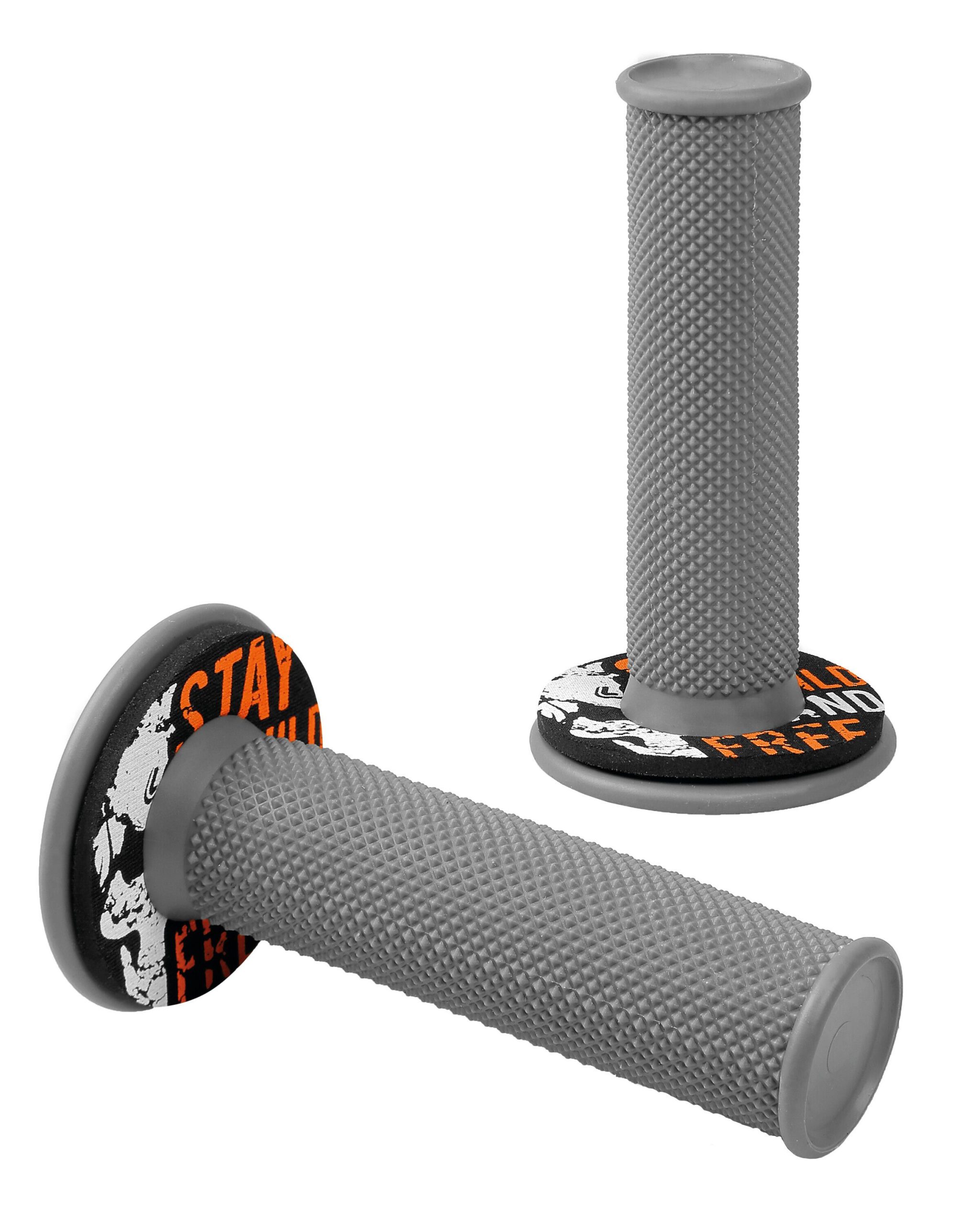 Donut Off-Road Grips, manopole universali - Grigio - Arancione