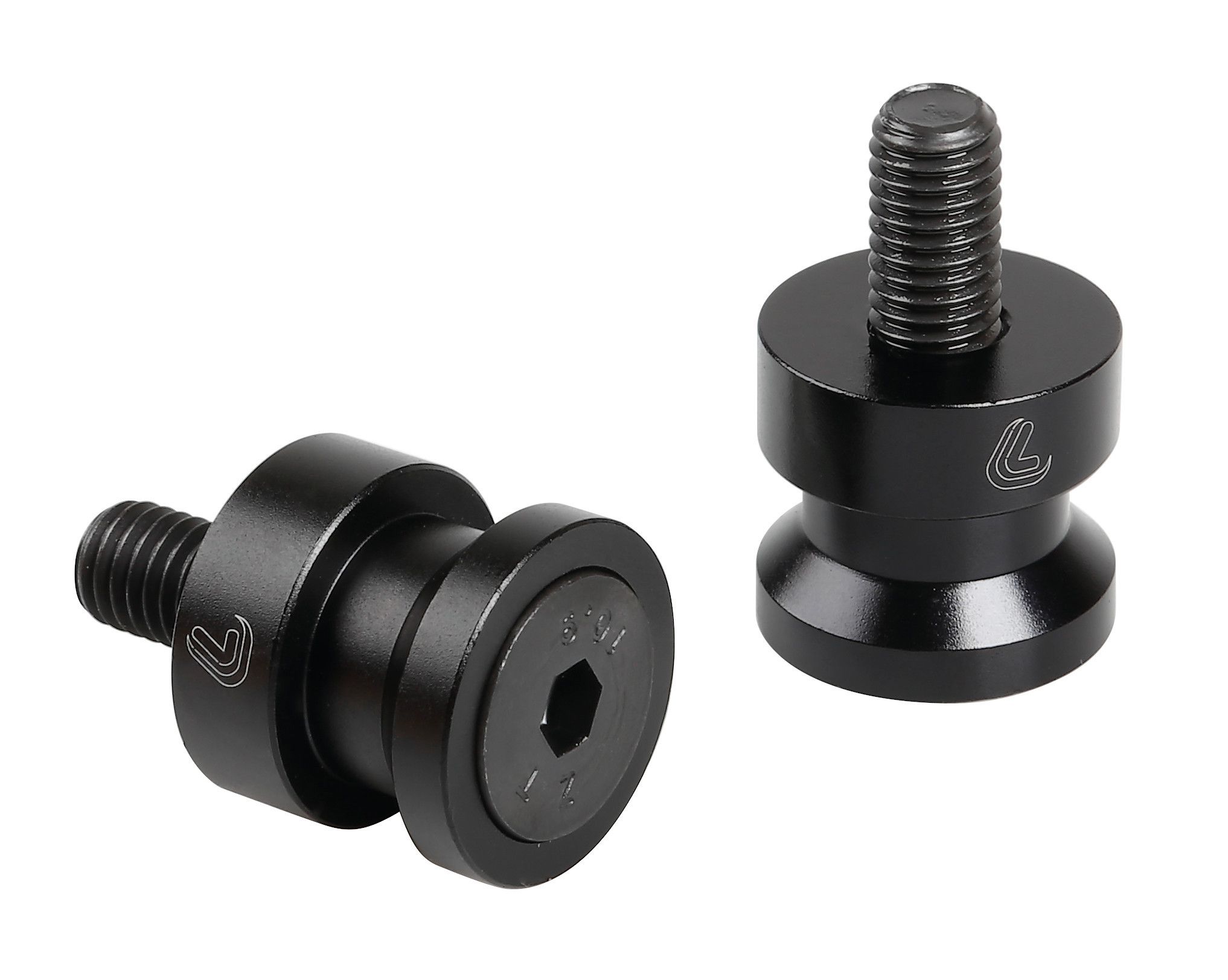 Coppia supporti cavalletto - M6x1 mm - Nero