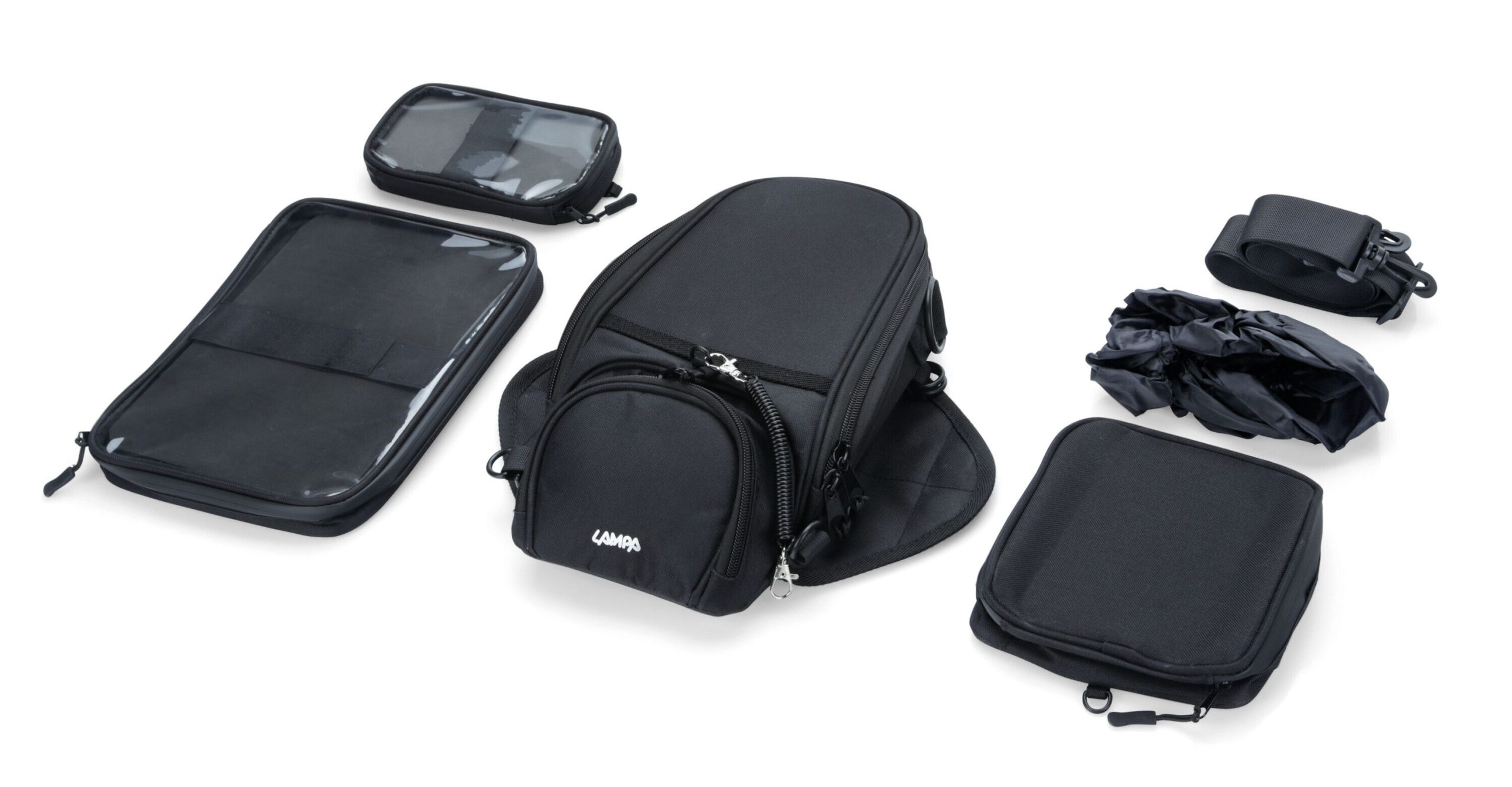 T-Voyager 4 in 1 Tank-Bag, borsa magnetica per serbatoio con kit 3 borselli intercambiabili